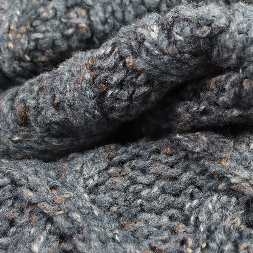 China Yarn for Polo T-shirt (Sweater),Crew Neck Pullover (Sweater),Half-Zipper Cardigan (Sweater) Mossy Yarn Fancy Yarn Cotton Acrylic Polyester Blue Melange color buy from China wholesaler bulk order at wholesale price free worldwide shipping Alibaba