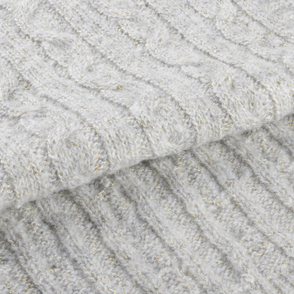 China Yarn for Dresses (Cardigan Open) (Sweater),Crop Top Pullover (Sweater) Mossy Yarn Fancy Yarn Recycled Polyester Metal grey color buy from China wholesaler bulk order at wholesale price free worldwide shipping Alibaba