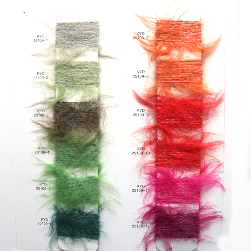 China Yarn for Ladies Vest (Sweater),Crop Top Pullover (Sweater),Dresses (Cardigan Button) (Sweater) Cat Feather Yarn Fancy Yarn Recycled Nylon Nylon Polyester Yellow color buy from China wholesaler bulk order at wholesale price free worldwide shipping Alibaba