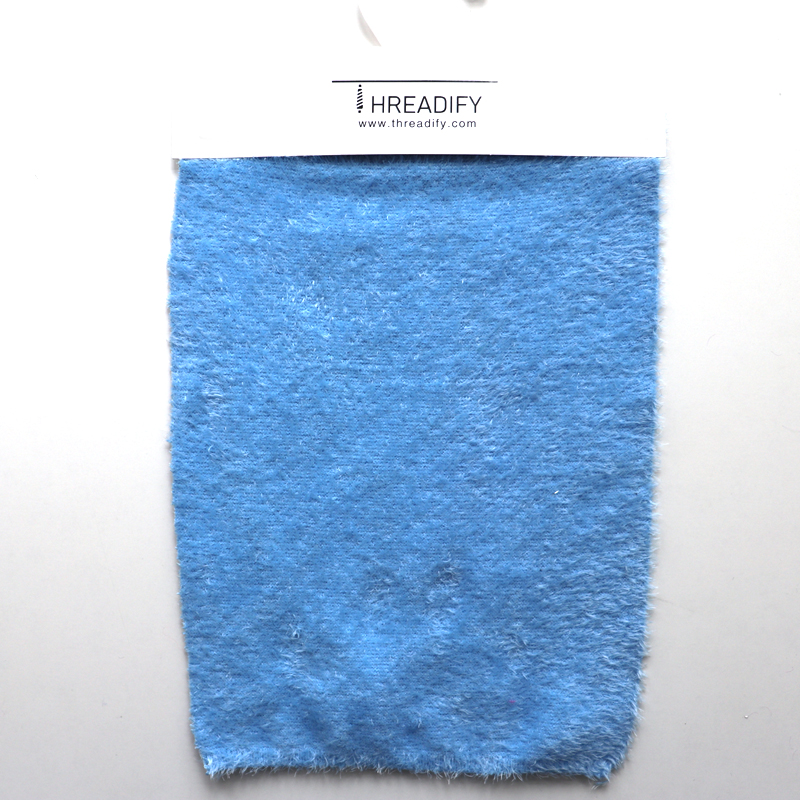 China Yarn for Crop Top Pullover (Sweater),Dresses (Cardigan Open) (Sweater) Feather Yarn Fancy Yarn Polyester Blue color buy from China wholesaler bulk order at wholesale price free worldwide shipping Alibaba