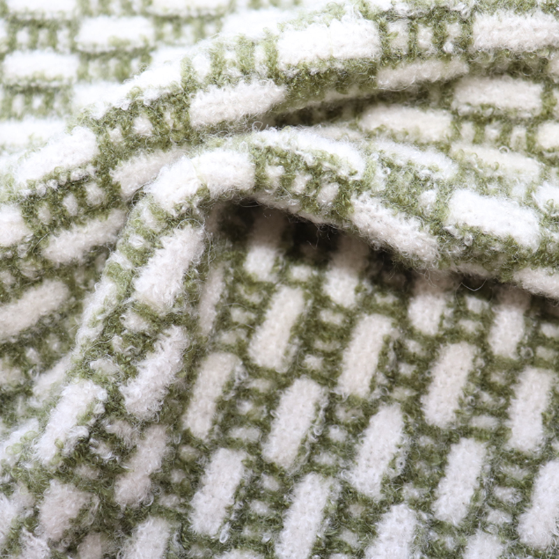 China Yarn for Ladies Vest (Sweater),Crop Top Pullover (Sweater),Dresses (Cardigan Button) (Sweater) Boucle Yarn Fancy Yarn Wool Acrylic Nylon Spandex White With Green color buy from China wholesaler bulk order at wholesale price free worldwide shipping Alibaba