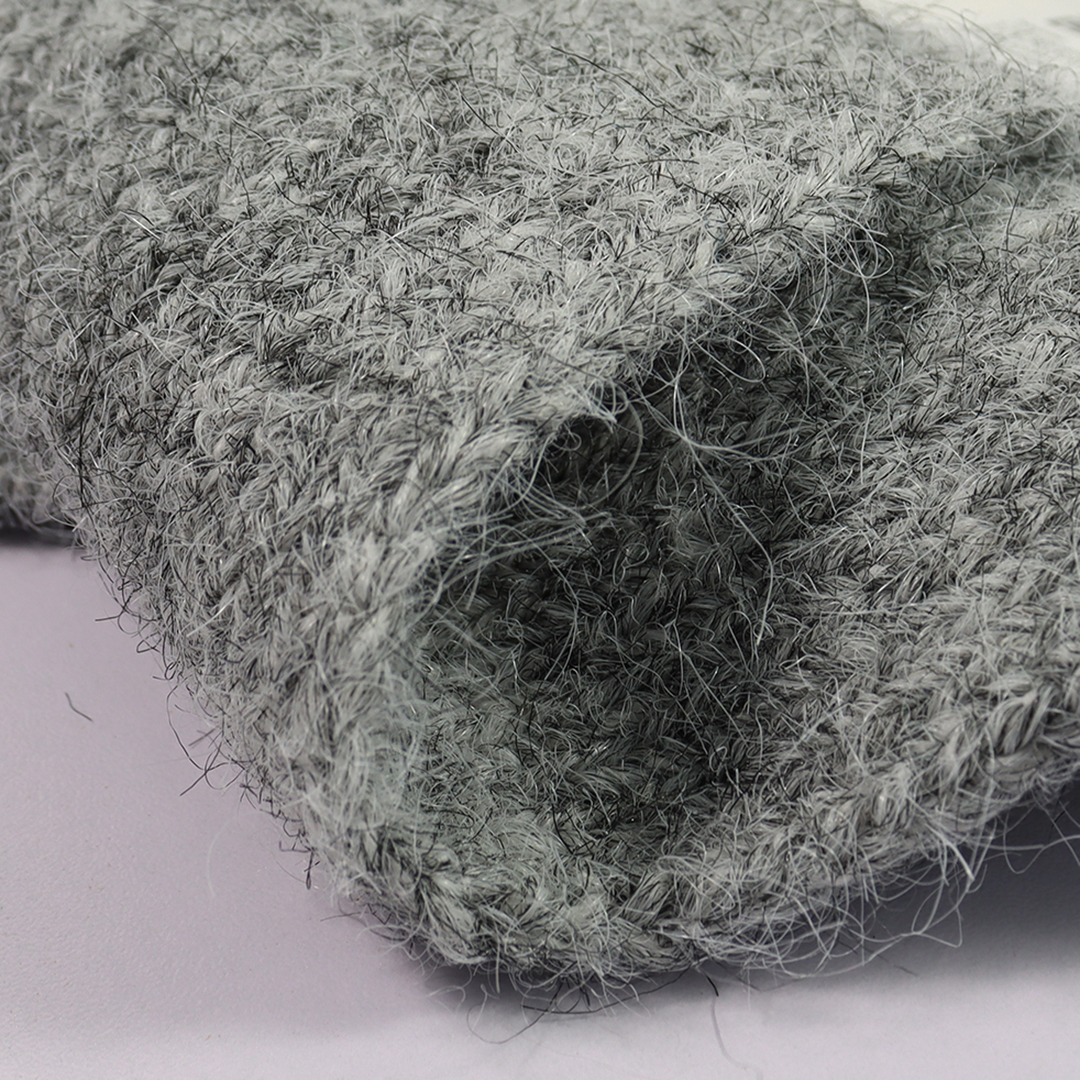China Yarn for Polo T-shirt (Sweater),Crew Neck Pullover (Sweater),Half-Zipper Cardigan (Sweater) Mossy Yarn Fancy Yarn Wool Nylon Recycled Polyester Polyester Spandex Grey Melange color buy from China wholesaler bulk order at wholesale price free worldwide shipping Alibaba