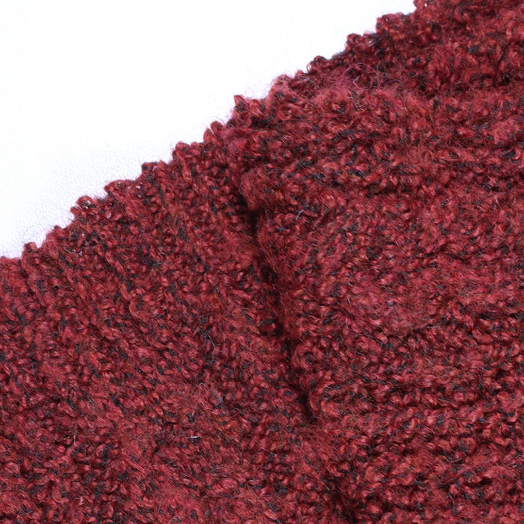 China Yarn for Polo T-shirt (Sweater),Crew Neck Pullover (Sweater),Half-Zipper Cardigan (Sweater) Mossy Yarn Fancy Yarn Recycled Polyester Nylon Spandex Dark Ren color buy from China wholesaler bulk order at wholesale price free worldwide shipping Alibaba