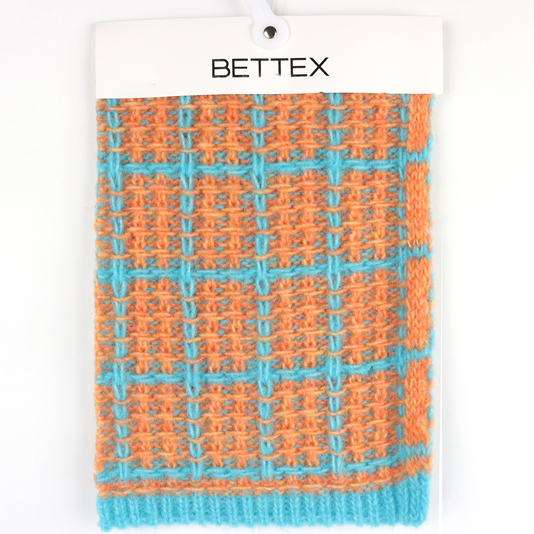 China Yarn for Half-Zipper Cardigan (Sweater),Knitted Trousers (Sweater),Knitted Jacket (Sweater) Air Spun Yarn Fancy Yarn Recycled Polyester Blue And Orange color buy from China wholesaler bulk order at wholesale price free worldwide shipping Alibaba