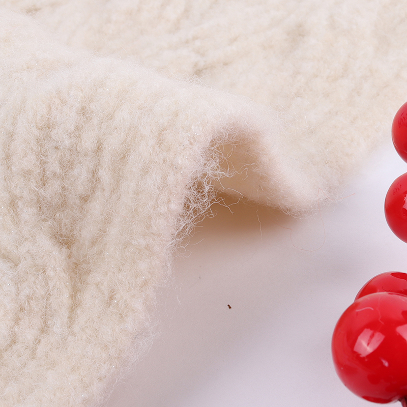 China Yarn for Polo T-shirt (Sweater),Crew Neck Pullover (Sweater),Half-Zipper Cardigan (Sweater) Mossy Yarn Fancy Yarn Recycled Polyester Acrylic RWS Wool Lurex Spandex Beige color buy from China wholesaler bulk order at wholesale price free worldwide shipping Alibaba