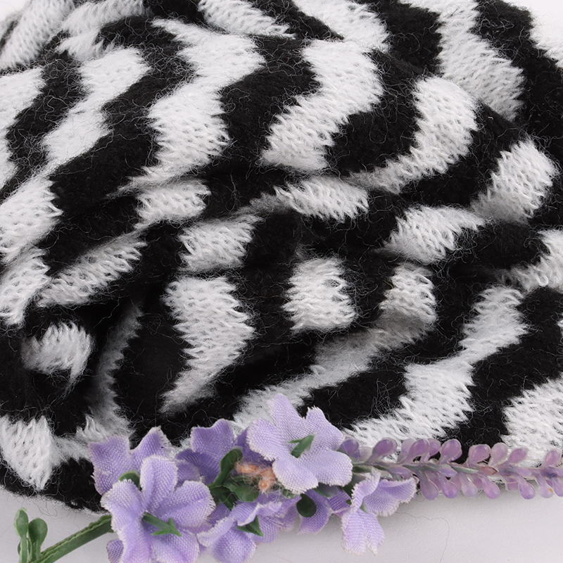 China Yarn for Polo T-shirt (Sweater),Crew Neck Pullover (Sweater),Half-Zipper Cardigan (Sweater) Mossy Yarn Fancy Yarn Polyester Black White Stripe color buy from China wholesaler bulk order at wholesale price free worldwide shipping Alibaba