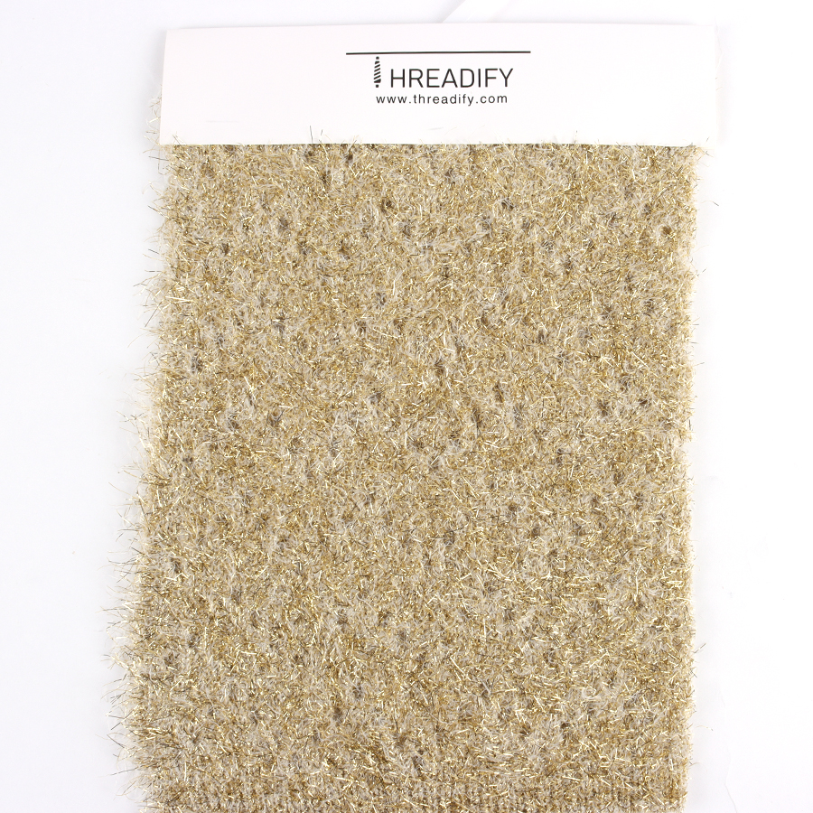 China Yarn for Ladies Vest (Sweater),Crop Top Pullover (Sweater),Dresses (Cardigan Button) (Sweater) Feather Yarn Fancy Yarn Polyester Recycled Polyester Golden Color color buy from China wholesaler bulk order at wholesale price free worldwide shipping Alibaba