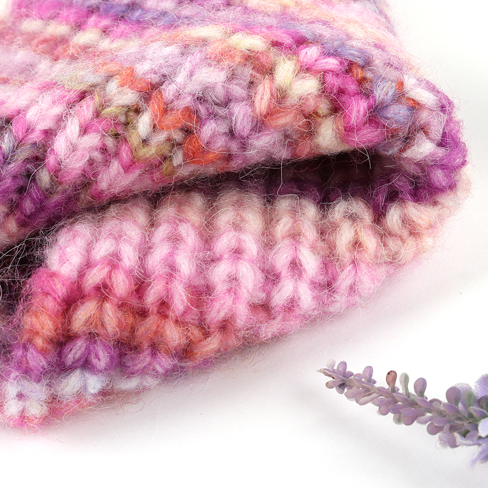 China Yarn for Half-Zipper Cardigan (Sweater),Knitted Jacket (Sweater),Hoodie  (Sweater) Air Spun Yarn Fancy Yarn Recycled Polyester Acrylic Nylon Wool Yellow And Purple And Pink color buy from China wholesaler bulk order at wholesale price free worldwide shipping Alibaba