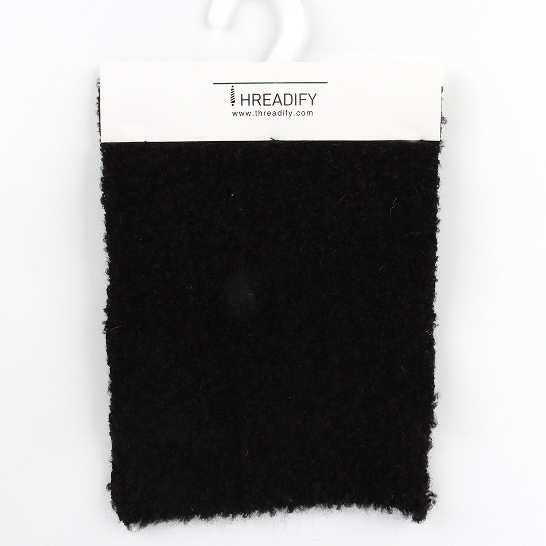 China Yarn for Half-Zipper Cardigan (Sweater),Knitted Jacket (Sweater),Knitted Trousers (Sweater) Boucle Yarn Fancy Yarn Recycled Polyester Acrylic Polyester Wool Spandex Black color buy from China wholesaler bulk order at wholesale price free worldwide shipping Alibaba