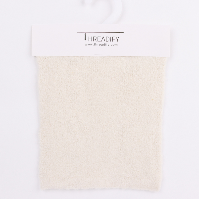 China Yarn for Half-Zipper Cardigan (Sweater),Knitted Jacket (Sweater),Knitted Trousers (Sweater) Boucle Yarn Fancy Yarn Polyester Recycled Polyester Spandex Off White color buy from China wholesaler bulk order at wholesale price free worldwide shipping Alibaba