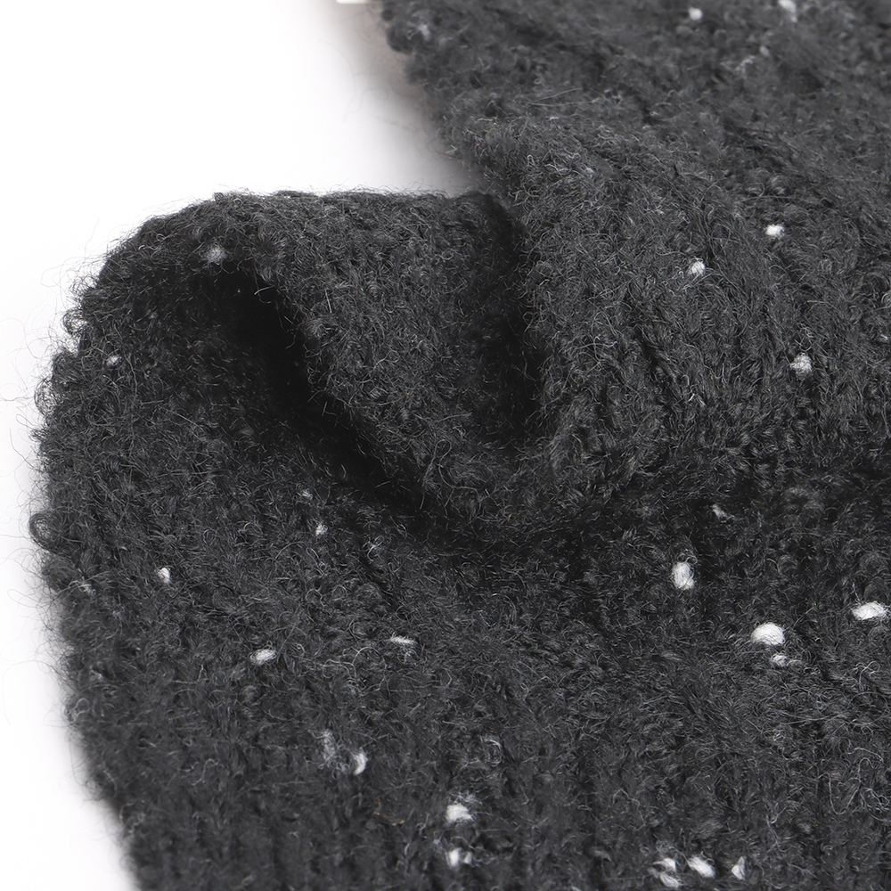 China Yarn for Dresses (Cardigan Button) (Sweater),Ladies Vest (Sweater)  Mossy Yarn Fancy Yarn Recycled Polyester Polyester Nylon Spandex Black color buy from China wholesaler bulk order at wholesale price free worldwide shipping Alibaba