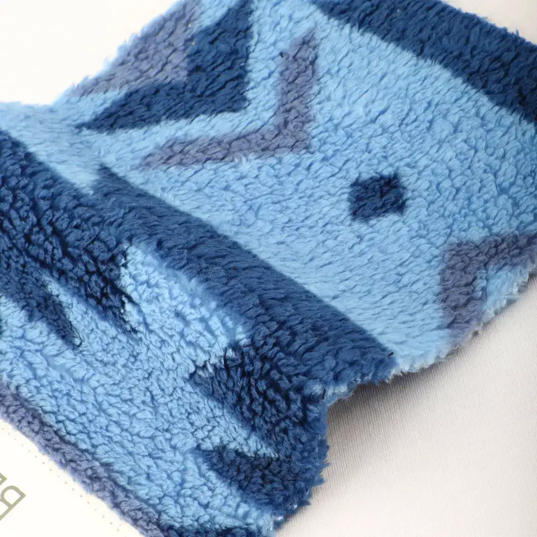 China Fabric for Loungewear,Pajamas,Hoodie Coral Fleece Knit Fabric Polyester Bottom Blue color buy from China wholesaler bulk order at wholesale price free worldwide shipping Alibaba