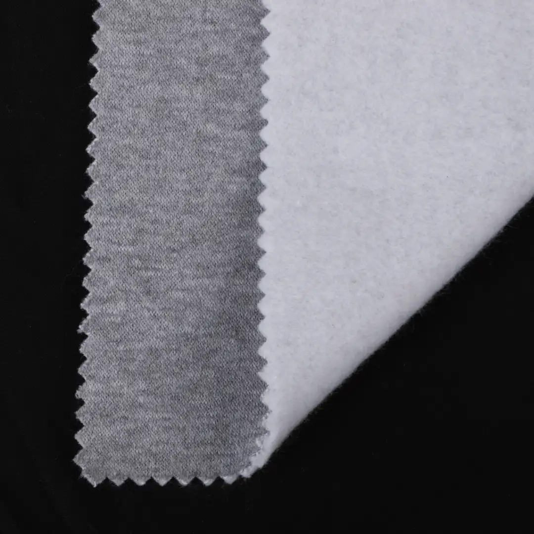 China Fabric for Hoodie,Sweatshirt,Jacket Fleece Knit Fabric Cotton Polyester Grey color buy from China wholesaler bulk order at wholesale price free worldwide shipping Alibaba
