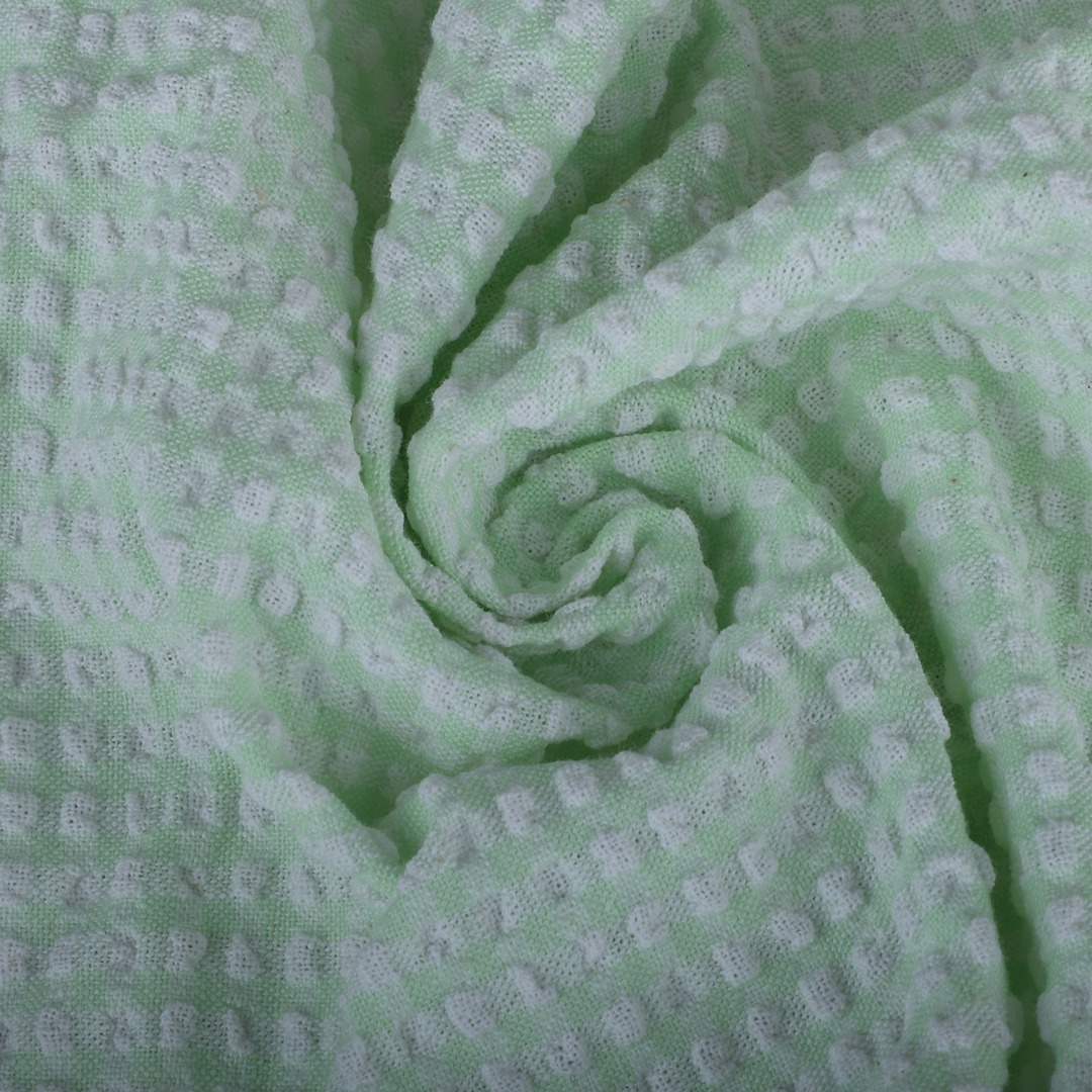 Bangladesh Fabric for Over Shirt,Skirt,Crop Top  Cotton Seersucker Natural Woven Fabric Cotton Paradise Green/White Stripe color buy from Bangladesh wholesaler bulk order at wholesale price free worldwide shipping Alibaba