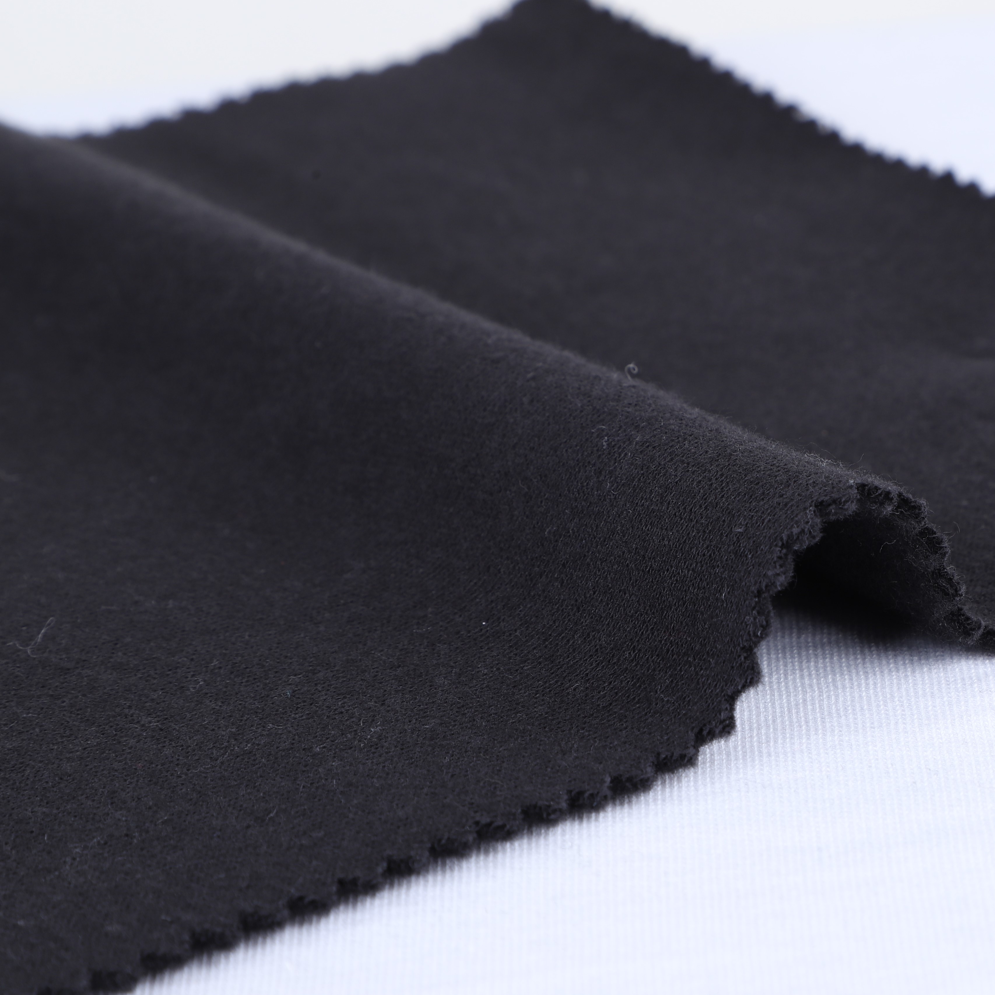 China Fabric for Hoodie,Sweatshirt,Jacket Fleece Knit Fabric Polyester Cotton Black color buy from China wholesaler bulk order at wholesale price free worldwide shipping Alibaba