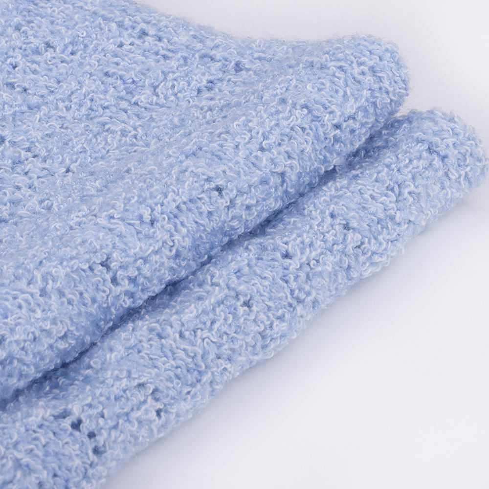 China Yarn for Polo T-shirt (Sweater),Crew Neck Pullover (Sweater),Half-Zipper Cardigan (Sweater) Mossy Yarn Fancy Yarn Polyester Acrylic blue color buy from China wholesaler bulk order at wholesale price free worldwide shipping Alibaba