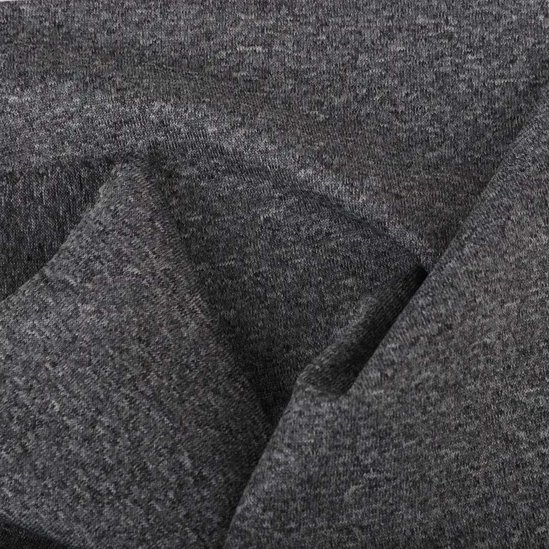 China Fabric for Loungewear,Sweatshirt,Hoodie Hacci Knit Fabric Polyester Spandex Grey color buy from China wholesaler bulk order at wholesale price free worldwide shipping Alibaba