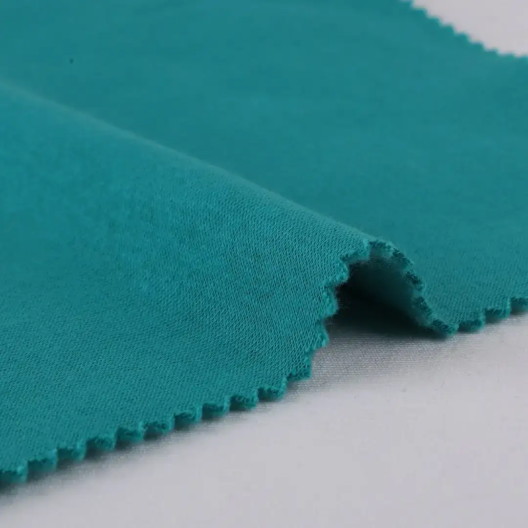 China Fabric for Hoodie,Sweatshirt,Jacket Fleece Knit Fabric Cotton Polyester Green color buy from China wholesaler bulk order at wholesale price free worldwide shipping Alibaba