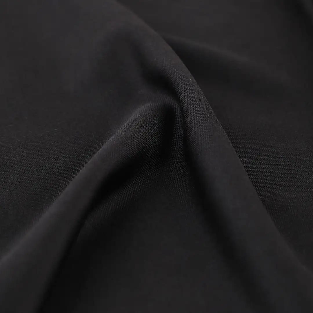China Fabric for T-Shirt,Pajamas,Loungewear,Yoga Pants,Tracksuits Single Jersey Knit Fabric Polyester Spandex Black color buy from China wholesaler bulk order at wholesale price free worldwide shipping Alibaba