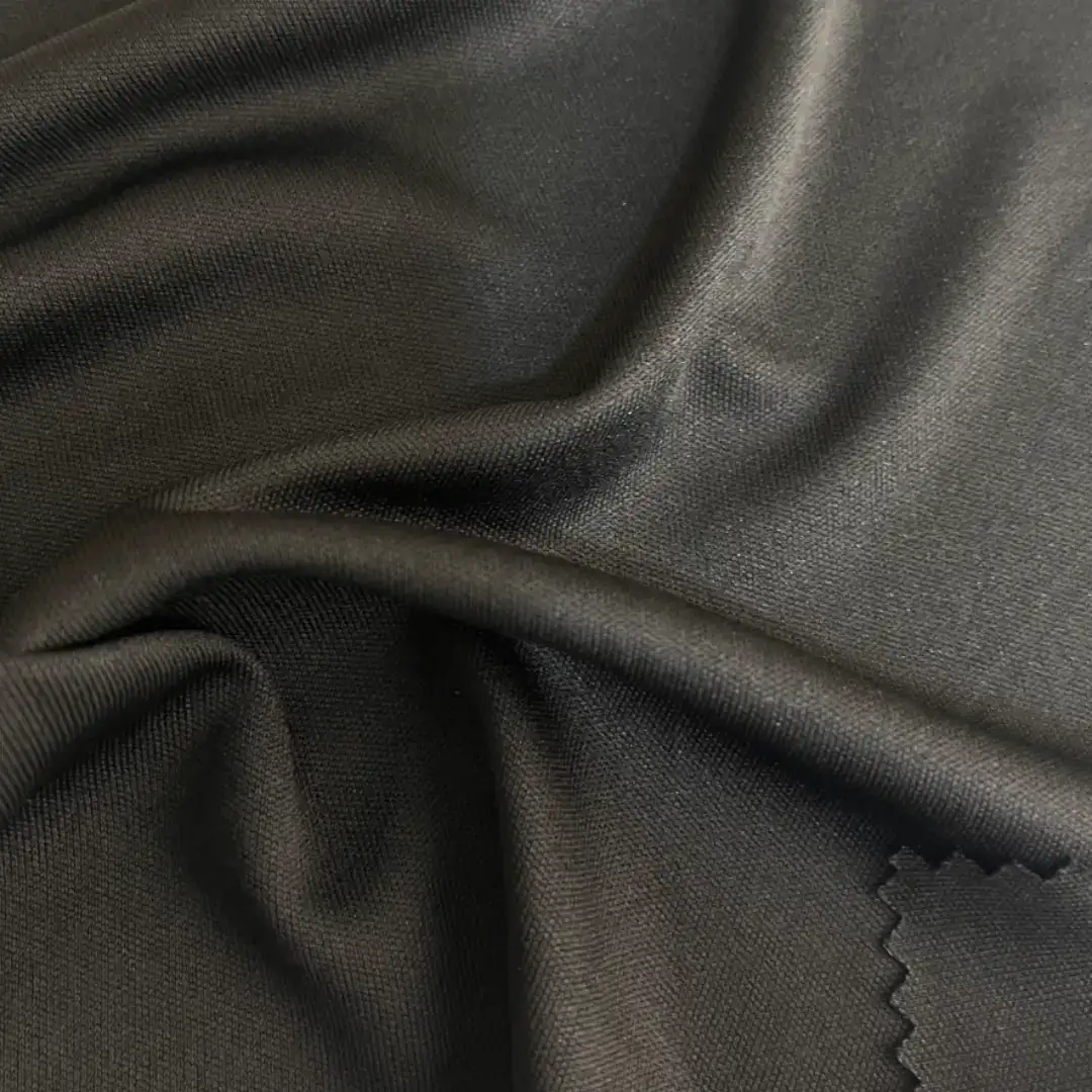 China Fabric for T-Shirt,Pajamas,Loungewear,Yoga Pants,Tracksuits Single Jersey Knit Fabric Polyester Black color buy from China wholesaler bulk order at wholesale price free worldwide shipping Alibaba