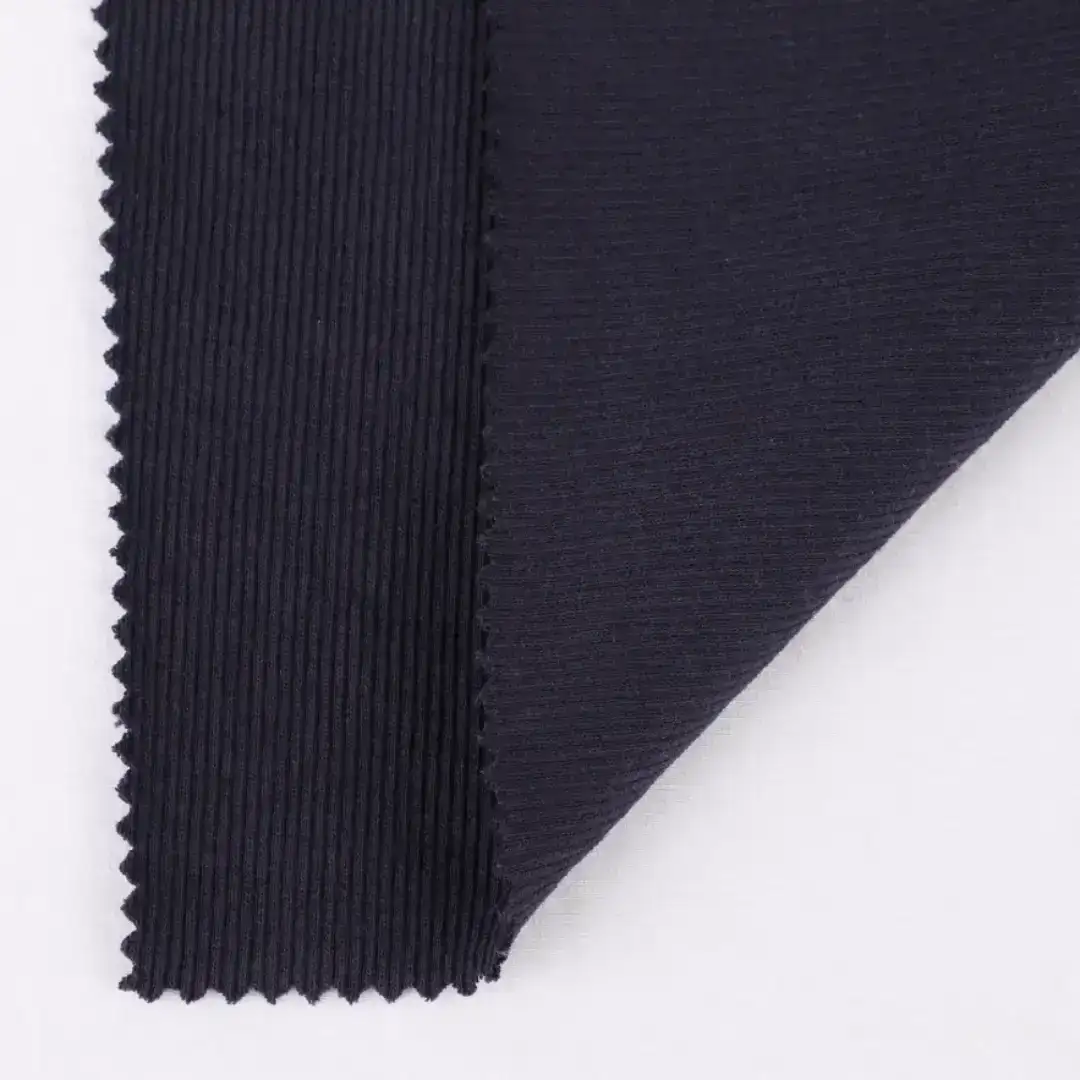 China Fabric for Crop Top,Hoodie,Tank Top Rib Knit Fabric Cotton Polyester Spandex Ink color buy from China wholesaler bulk order at wholesale price free worldwide shipping Alibaba
