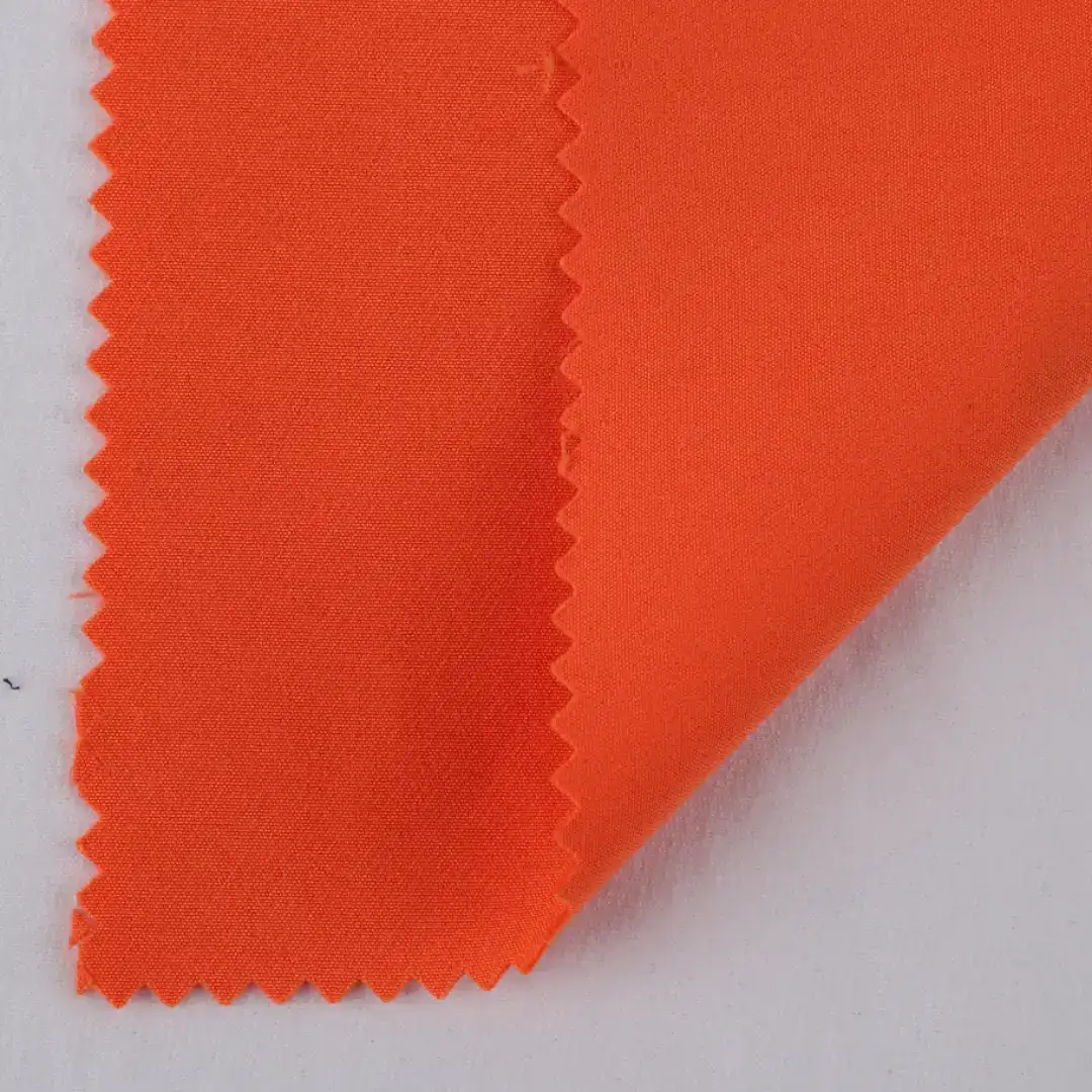 China Fabric for Jacket,Pants,Tracksuits Single-way Stretch Woven Fabric Synthetic Woven Fabric Polyester Spandex Orange color buy from China wholesaler bulk order at wholesale price free worldwide shipping Alibaba