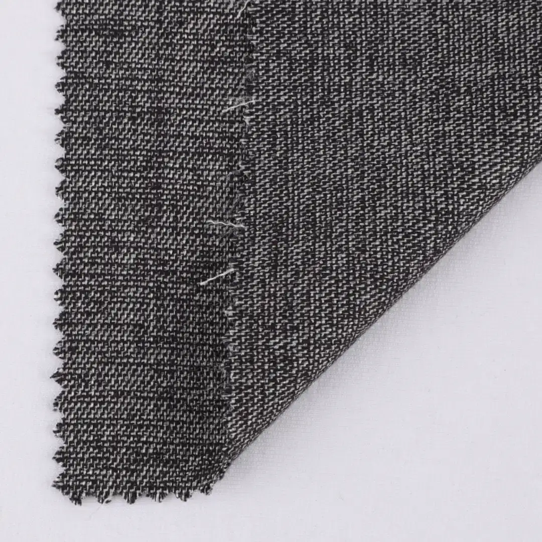 China Fabric for Blouse,Crop Top,Shirt Polyester/Rayon Plain Woven Blended Fabric Polyester Rayon Grey Mélange color buy from China wholesaler bulk order at wholesale price free worldwide shipping Alibaba