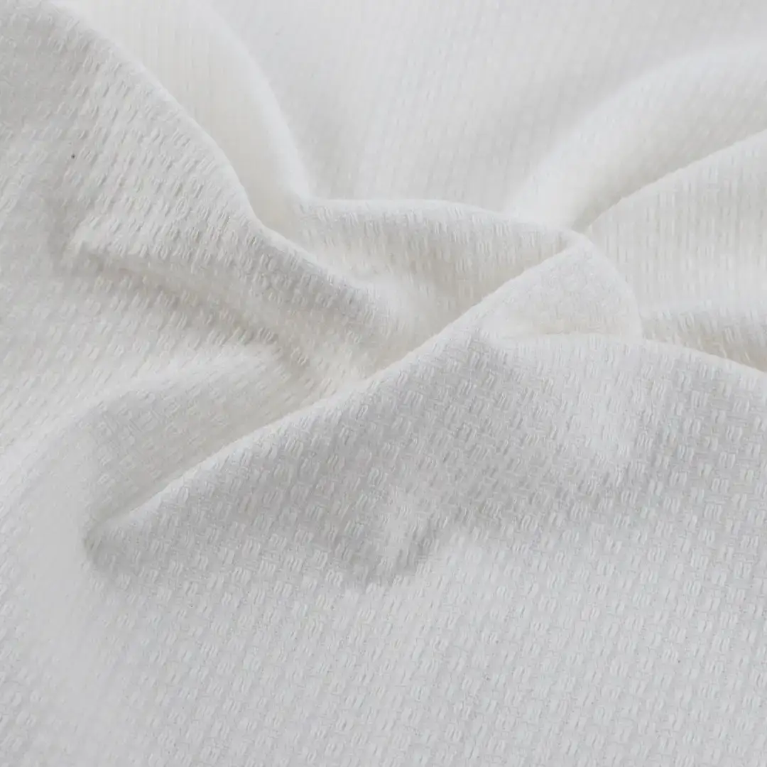 Bangladesh Fabric for Shirt,Crop Top,Skirt Cotton Dobby Natural Woven Fabric Cotton White color buy from Bangladesh wholesaler bulk order at wholesale price free worldwide shipping Alibaba