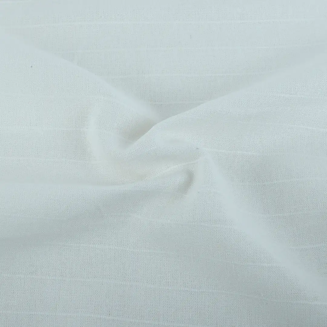 Bangladesh Fabric for Shirt,Crop Top,Skirt Cotton Canvas Natural Woven Fabric Linen Viscose White color buy from Bangladesh wholesaler bulk order at wholesale price free worldwide shipping Alibaba