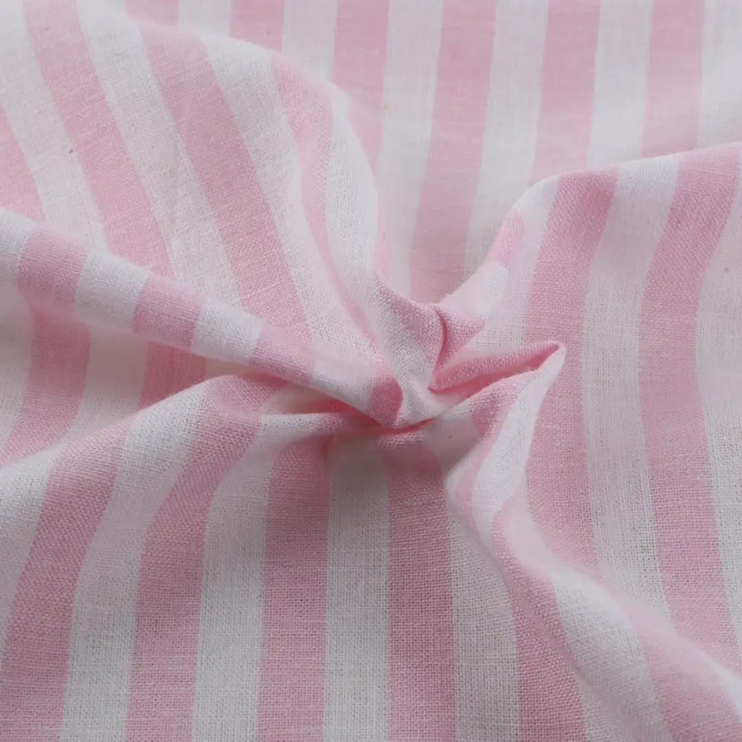 Bangladesh Fabric for Shirt,Crop Top,Skirt,Over Shirt Linen/Cotton Plain Natural Woven Fabric Linen Cotton White/Pink color buy from Bangladesh wholesaler bulk order at wholesale price free worldwide shipping Alibaba