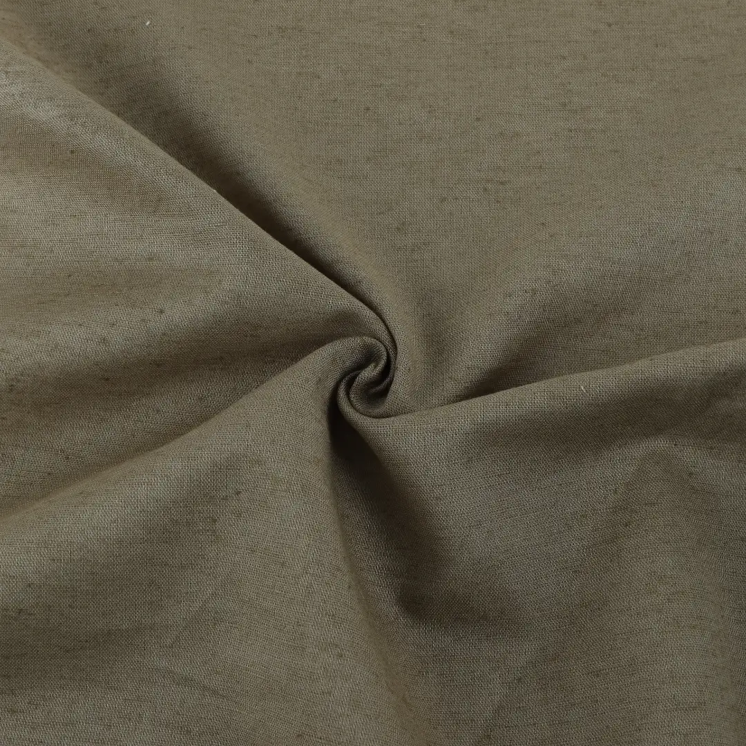 Bangladesh Fabric for Shirt,Crop Top,Skirt,Over Shirt Linen/Cotton Plain Natural Woven Fabric Cotton Linen Brown color buy from Bangladesh wholesaler bulk order at wholesale price free worldwide shipping Alibaba