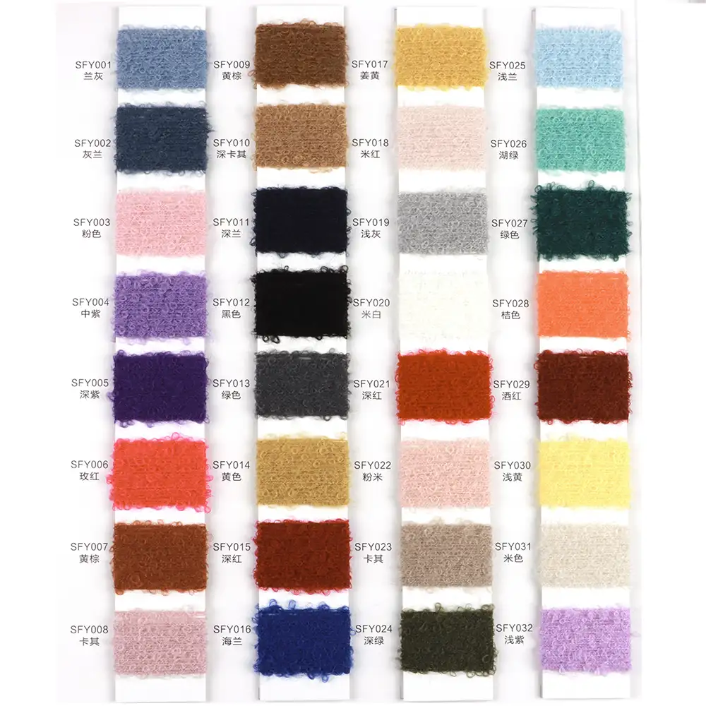 China Yarn for Half-Zipper Cardigan (Sweater),Knitted Trousers (Sweater),Knitted Jacket (Sweater) Boucle Yarn Fancy Yarn Recycled Polyester white color buy from China wholesaler bulk order at wholesale price free worldwide shipping Alibaba