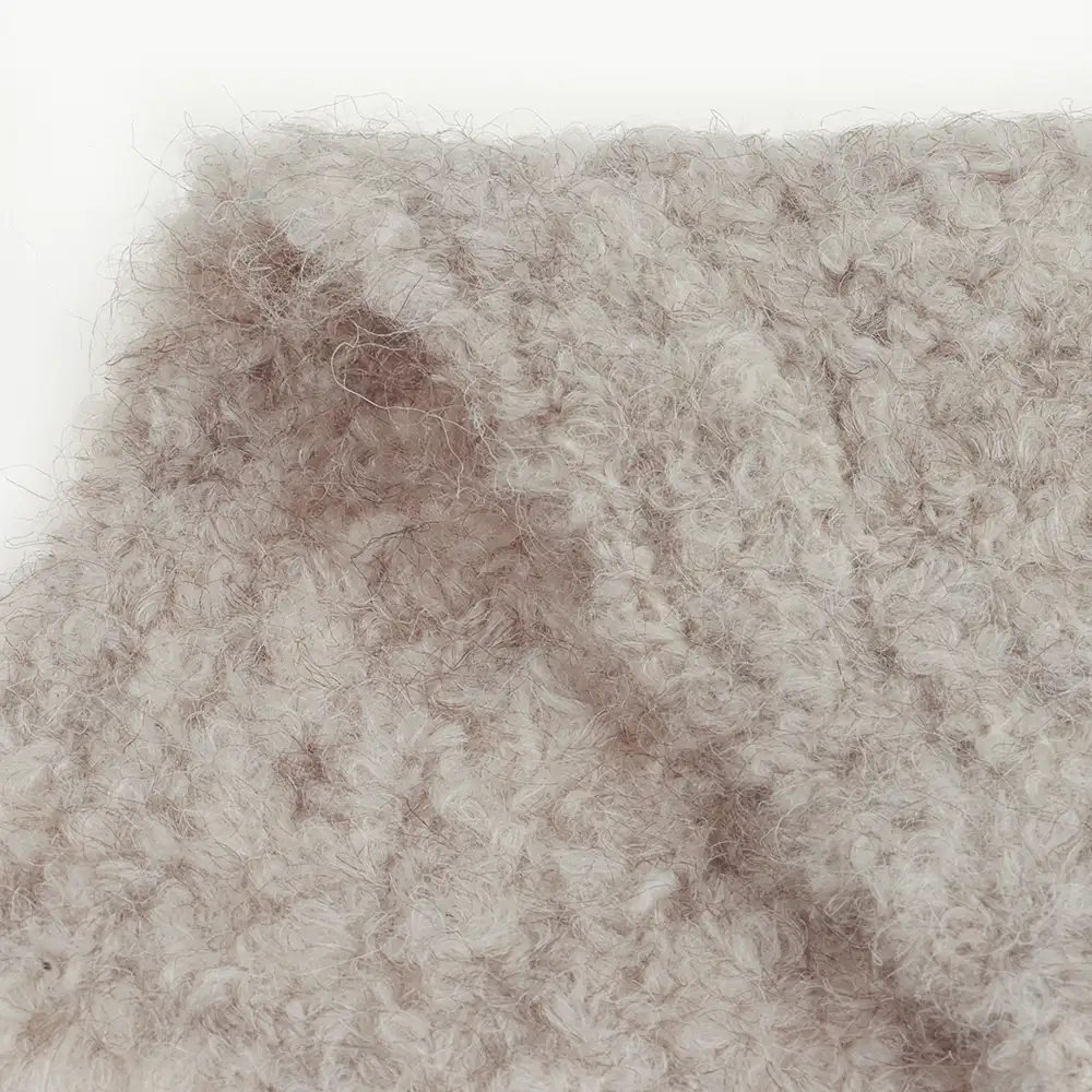 China Yarn for Dresses (Cardigan Open) (Sweater),Crop Top Pullover (Sweater) Boucle Yarn Fancy Yarn Recycled Polyester Acrylic Wool Spandex brown/white/orange color buy from China wholesaler bulk order at wholesale price free worldwide shipping Alibaba