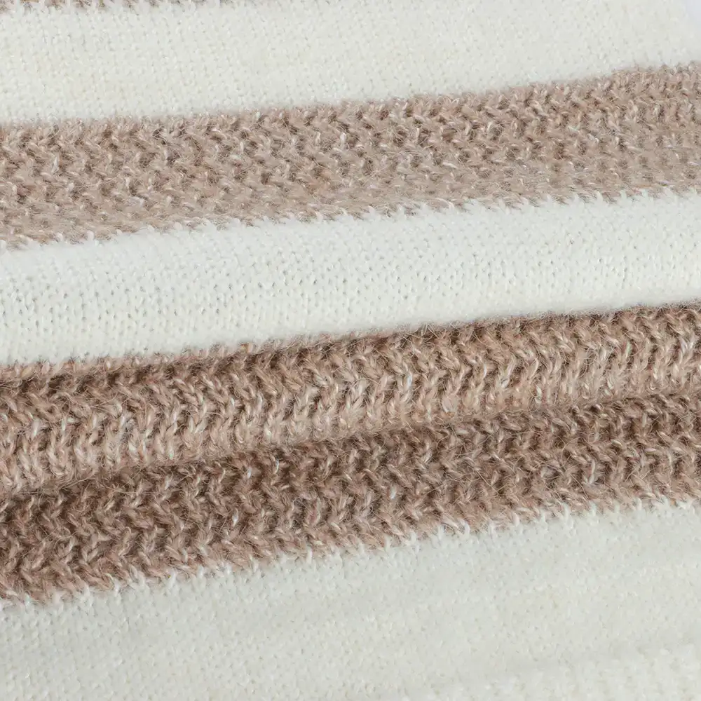 China Yarn for Open Cardigan (Sweater),Hoodie  (Sweater),Round Neck Pullover (Sweater) Mossy Yarn Fancy Yarn Recycled Polyester Acrylic Nylon Wool Brown Stripe color buy from China wholesaler bulk order at wholesale price free worldwide shipping Alibaba