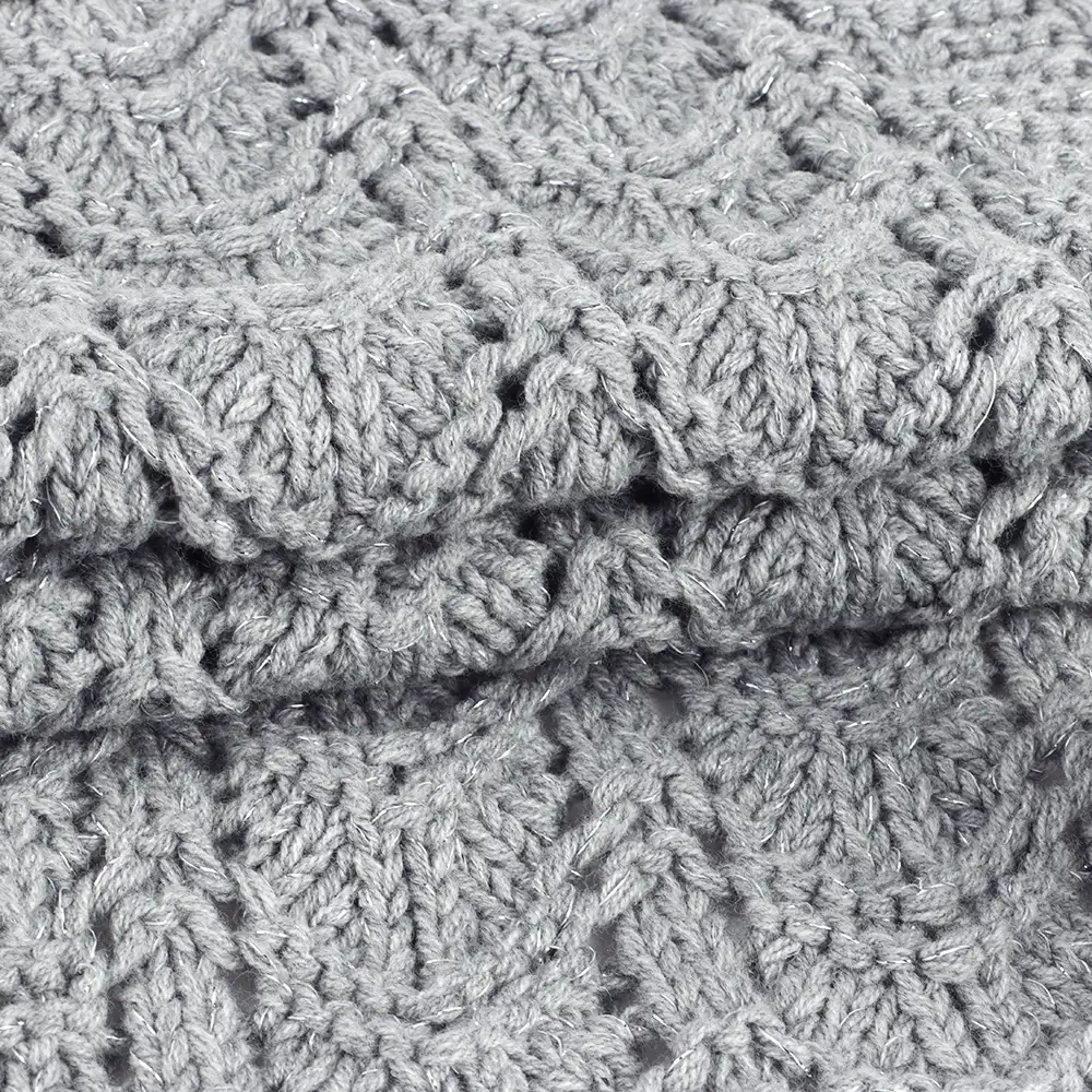 China Yarn for Polo T-shirt (Sweater),Crew Neck Pullover (Sweater),Half-Zipper Cardigan (Sweater) Ring Spun Regular Yarn BCI Cotton Acrylic Polyester Lurex Grey color buy from China wholesaler bulk order at wholesale price free worldwide shipping Alibaba