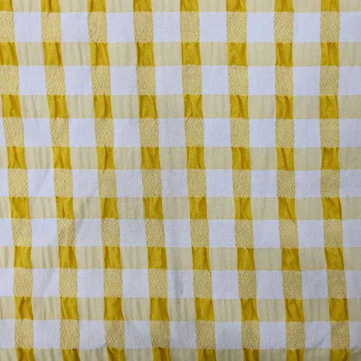 India Fabric for Pants,Blazer,Chino Cotton YD Chambray Natural Woven Fabric Cotton Polyester Yellow/White color buy from India wholesaler bulk order at wholesale price free worldwide shipping Alibaba