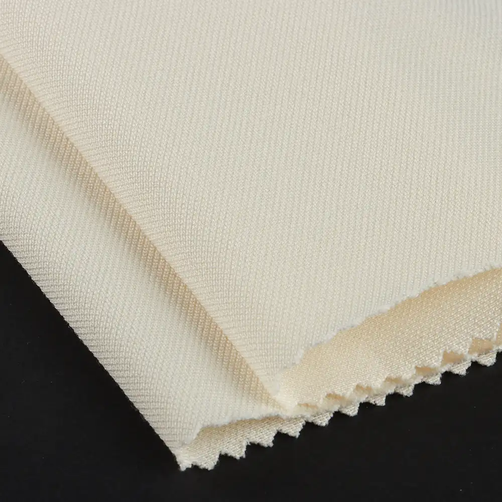 China Fabric for T-Shirt,Polo Shirt,Tank Top Pique Knit Fabric Cotton Polyester Elastane Beige color buy from China wholesaler bulk order at wholesale price free worldwide shipping Alibaba