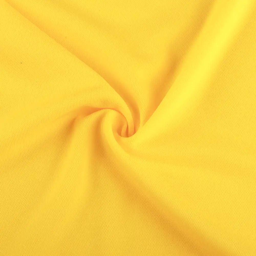 China Fabric for T-Shirt,Polo Shirt,Tank Top Pique Knit Fabric Polyester Yellow color buy from China wholesaler bulk order at wholesale price free worldwide shipping Alibaba