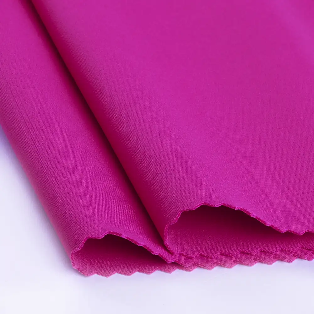 China Fabric for Tank Top,Crop Top,Pajamas Interlock Knit Fabric Polyester Spandex Pink color buy from China wholesaler bulk order at wholesale price free worldwide shipping Alibaba