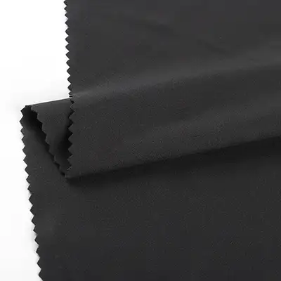 China Fabric for Tank Top,Crop Top,Pajamas Interlock Knit Fabric Polyester Spandex Black color buy from China wholesaler bulk order at wholesale price free worldwide shipping Alibaba