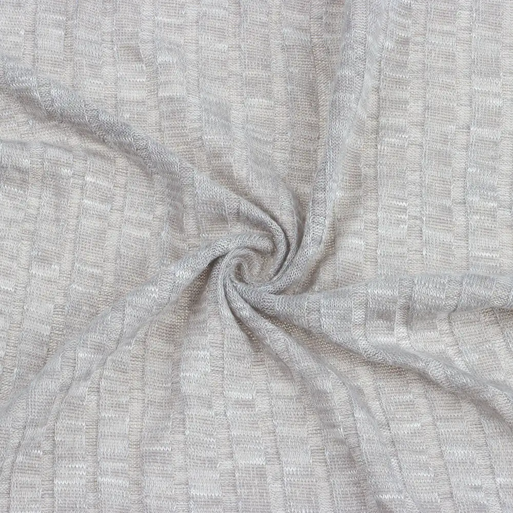 China Fabric for Tank Top,Crop Top,Hoodie Rib Knit Fabric Rayon Polyester Spandex Grey color buy from China wholesaler bulk order at wholesale price free worldwide shipping Alibaba