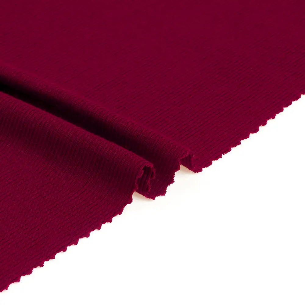 China Fabric for Tank Top,Crop Top,Hoodie Rib Knit Fabric Rayon Spandex Red color buy from China wholesaler bulk order at wholesale price free worldwide shipping Alibaba