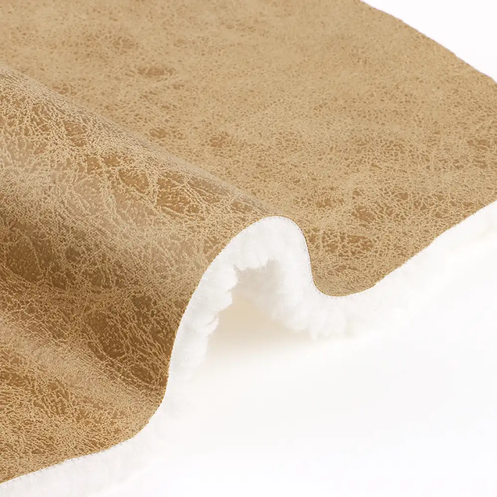 China Fabric for Blazer Warp Suede Knit Fabric Polyester Brown color buy from China wholesaler bulk order at wholesale price free worldwide shipping Alibaba