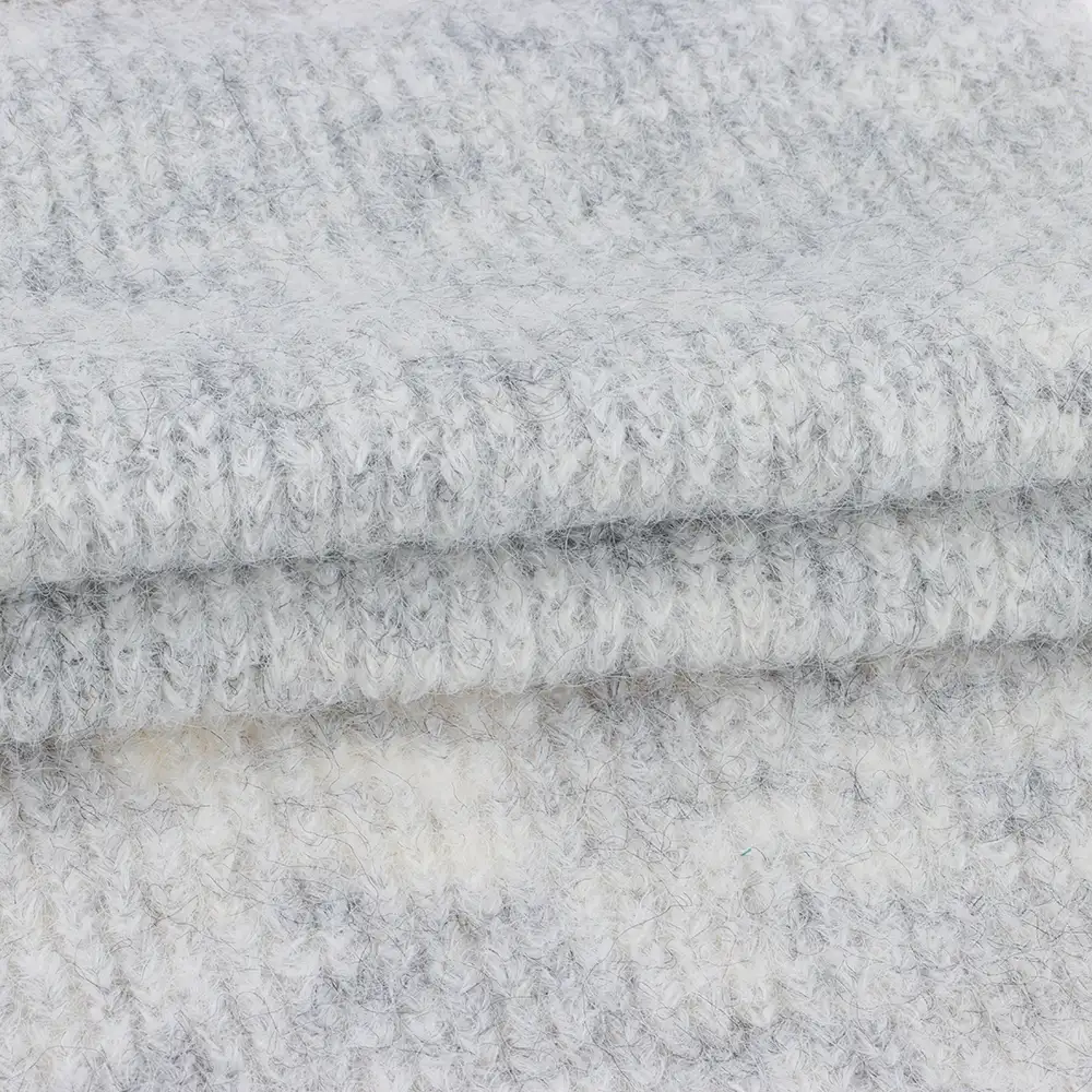 China Yarn for Dresses (Cardigan Open) (Sweater),Crop Top Pullover (Sweater) Mossy Yarn Fancy Yarn Recycled Polyester Nylon Polyester Wool Spandex grey color buy from China wholesaler bulk order at wholesale price free worldwide shipping Alibaba