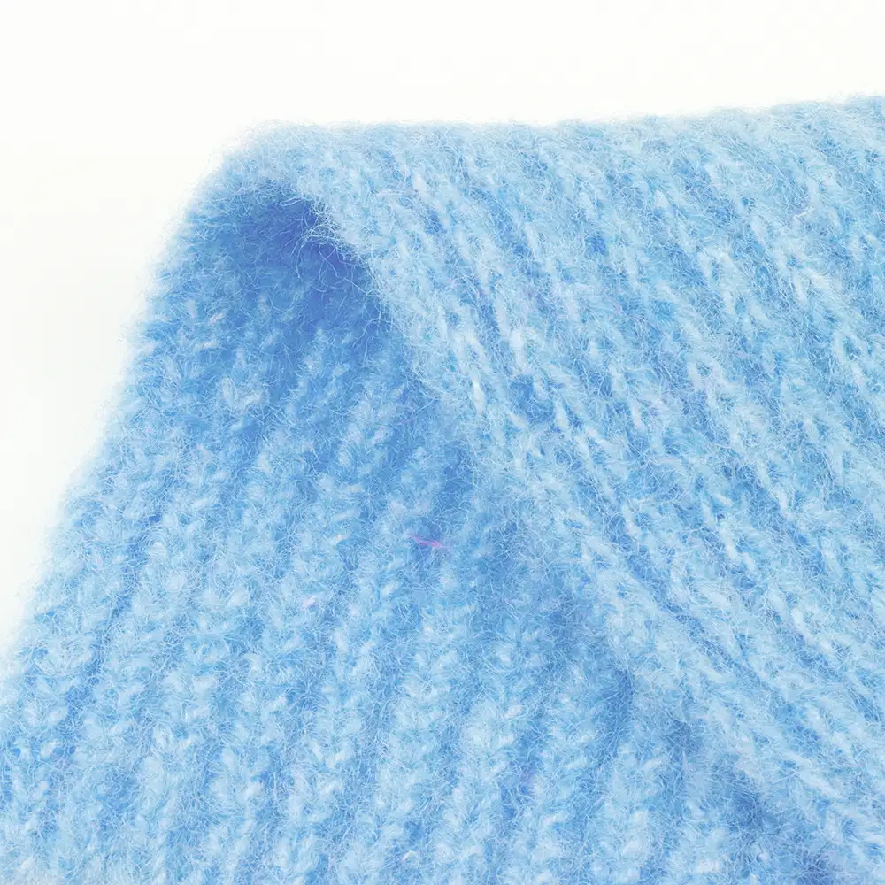 China Yarn for Open Cardigan (Sweater),Hoodie  (Sweater),Round Neck Pullover (Sweater) Mossy Yarn Fancy Yarn Polyester Acrylic Wool blue color buy from China wholesaler bulk order at wholesale price free worldwide shipping Alibaba