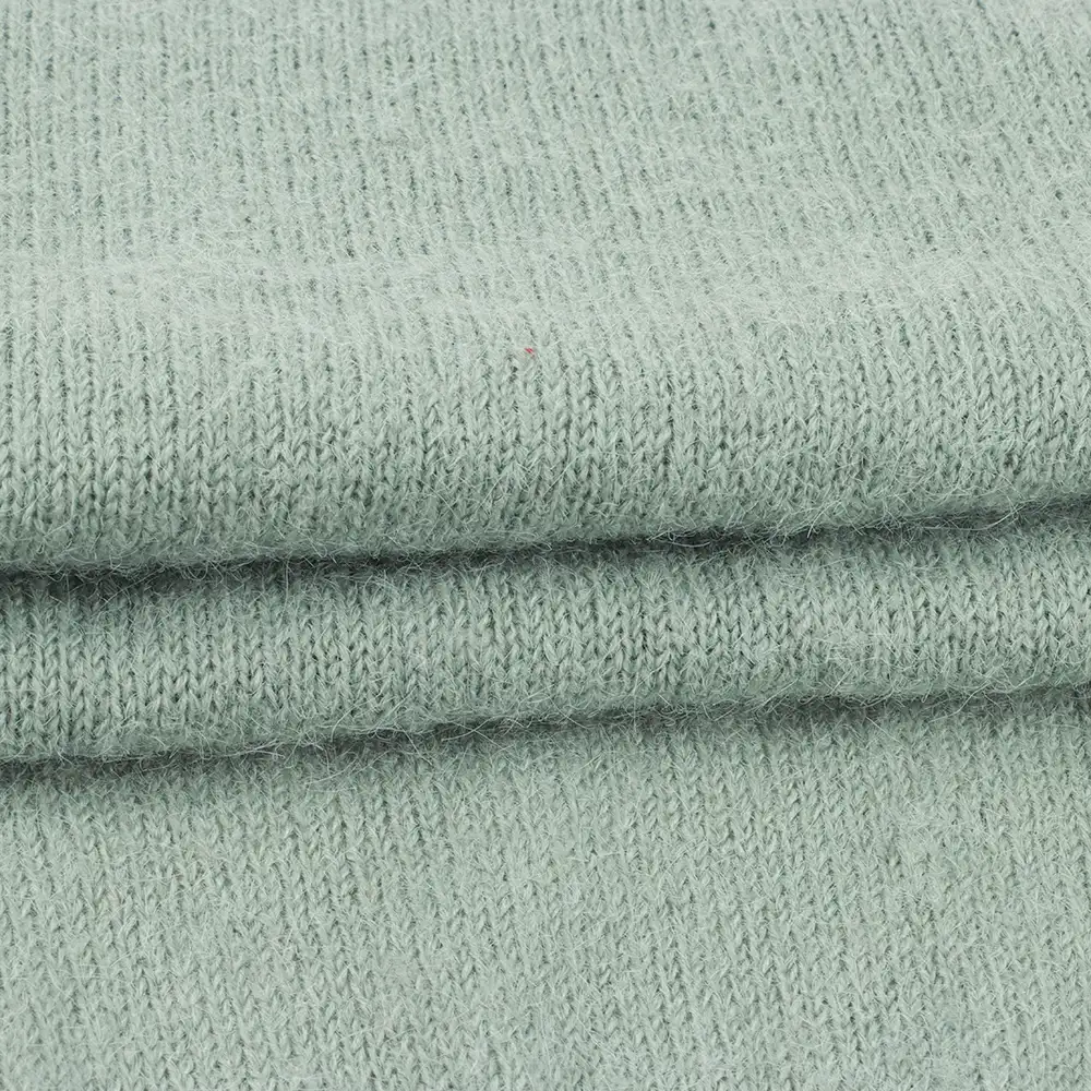 China Yarn for Dresses (Cardigan Button) (Sweater),Ladies Vest (Sweater)  Mossy Yarn Fancy Yarn Recycled Polyester green color buy from China wholesaler bulk order at wholesale price free worldwide shipping Alibaba