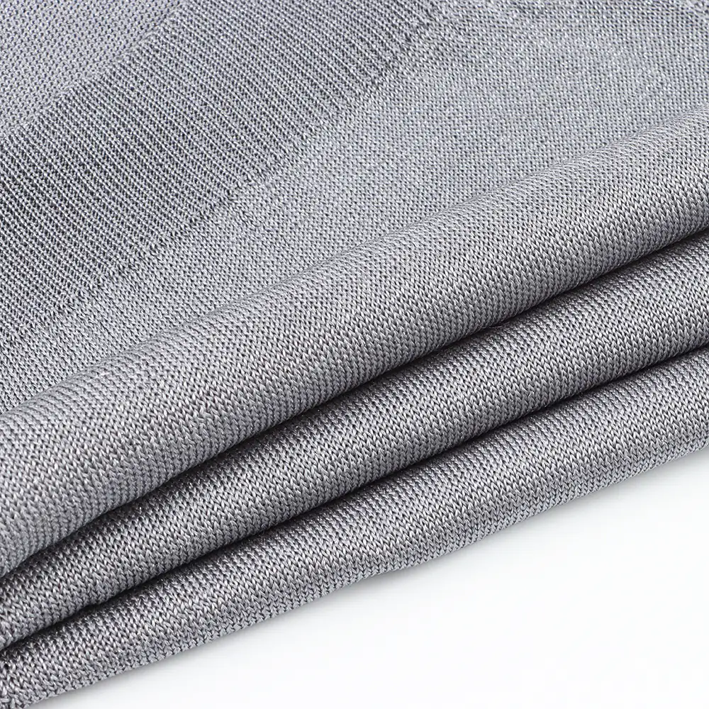 China Yarn for Dresses (Cardigan Button) (Sweater),Ladies Vest (Sweater)  Lurex Lurex Eco Vero Viscose Metallic fiber GREY color buy from China wholesaler bulk order at wholesale price free worldwide shipping Alibaba