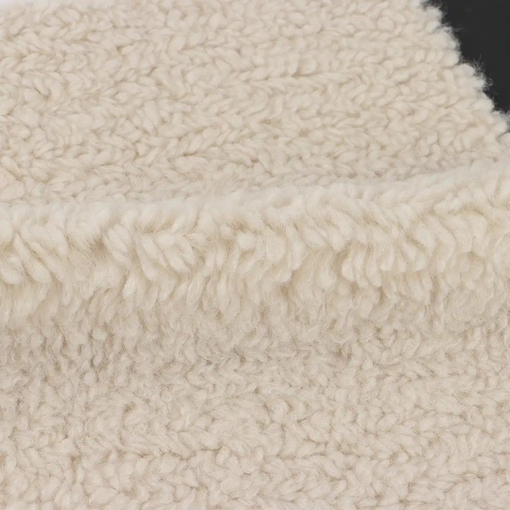 China Fabric for Hoodie,Sweatshirt Fleece Knit Fabric Polyester Beige color buy from China wholesaler bulk order at wholesale price free worldwide shipping Alibaba