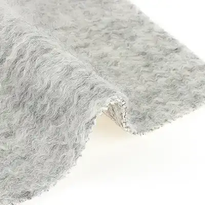 China Fabric for Blazer,Skirt,Hoodie Knit Woolen Fabric Woolen Wool Polyester Grey color buy from China wholesaler bulk order at wholesale price free worldwide shipping Alibaba