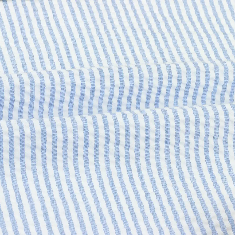 China Fabric for Shirt,Blouse TC Yarn Dye Woven Blended Fabric Polyester Cotton Blue and white color buy from China wholesaler bulk order at wholesale price free worldwide shipping Alibaba